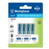 Westinghouse nabíjecí mikrotužková baterie AAA - 4 kusy