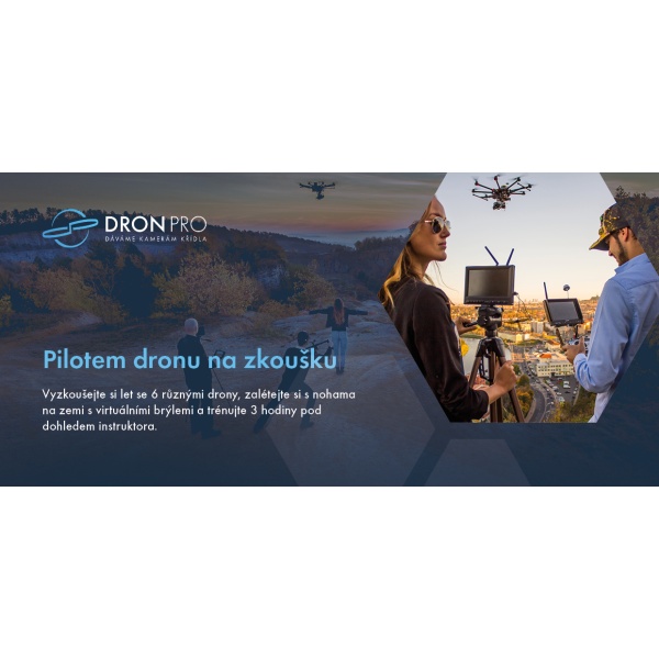 Dárkový poukaz na zážitek Pilotem dronu na zkoušku