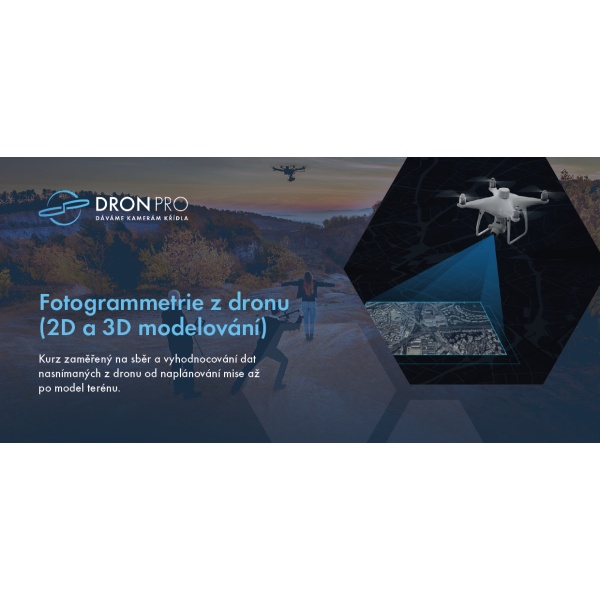 Dárkový poukaz na školení Fotogrammetrie z dronu (2D a 3D modelování)