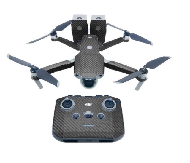 STABLECAM Sada nálepek v karbonovém designu na dron DJI Mavic Air 2 (černá) 1DJ2652