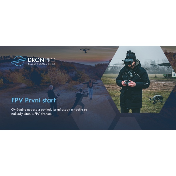 Dárkový poukaz na školení První start s FPV dronem