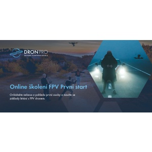 Dárkový poukaz na online školení První start s FPV dronem