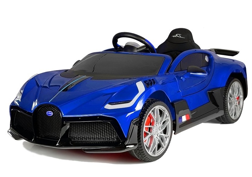 mamido Dětské elektrické autíčko Bugatti Divo lakované modré