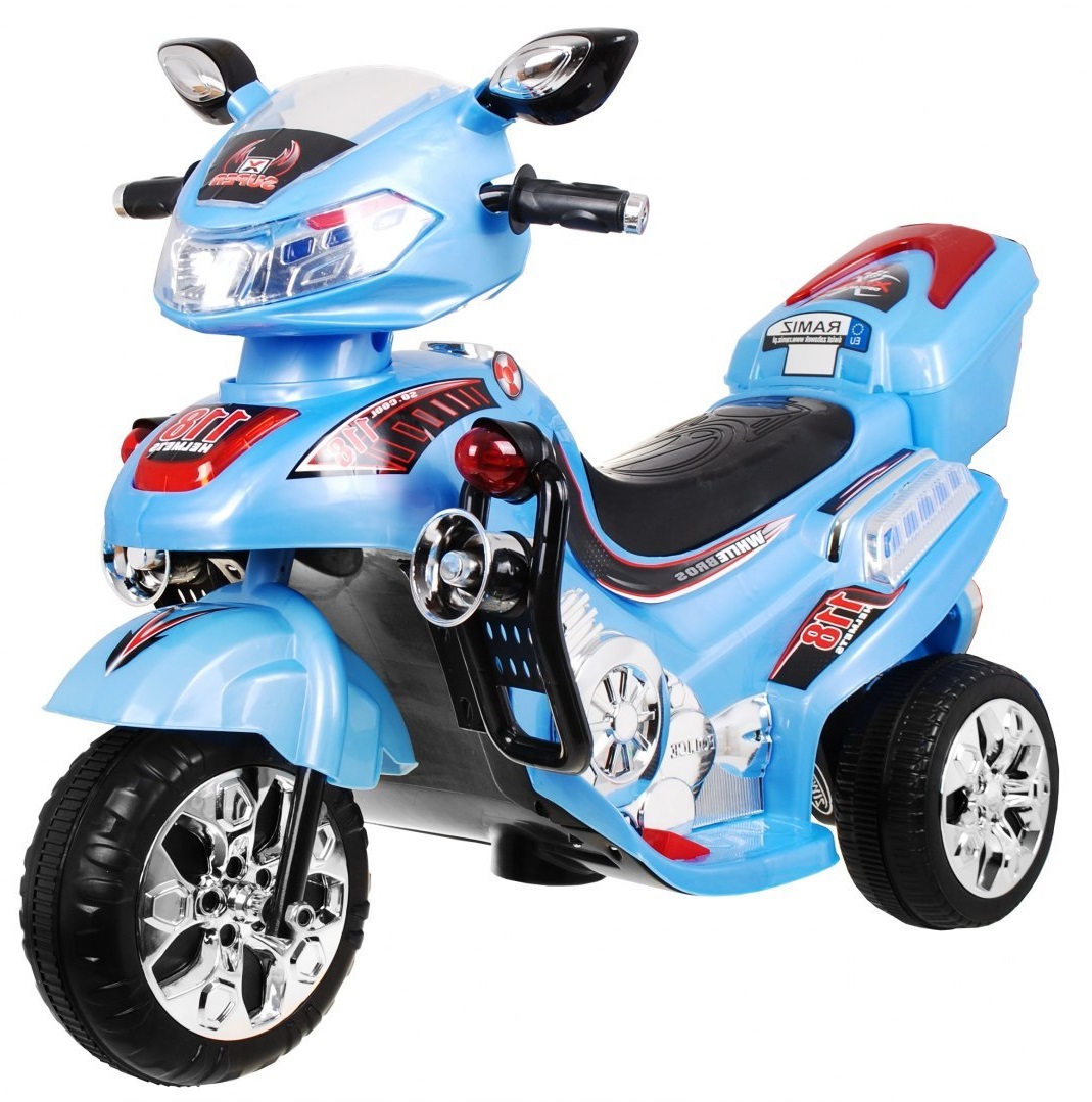 mamido Dětská elektrická motorka 118 modrá