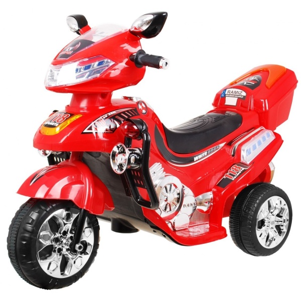 mamido Dětská elektrická motorka 118 červená