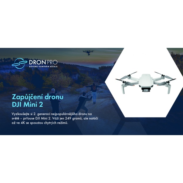 Dárkový poukaz na zapůjčení dronu DJI Mini 2