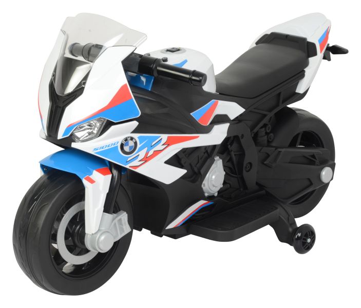  Dětská elektrická motorka BMW S1000RR bílo-modrá