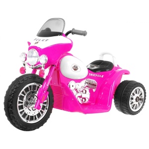  Dětská elektrická motorka růžová