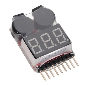 Voltmetr na LiPo baterie se zvukovou signalizací - 1-8S