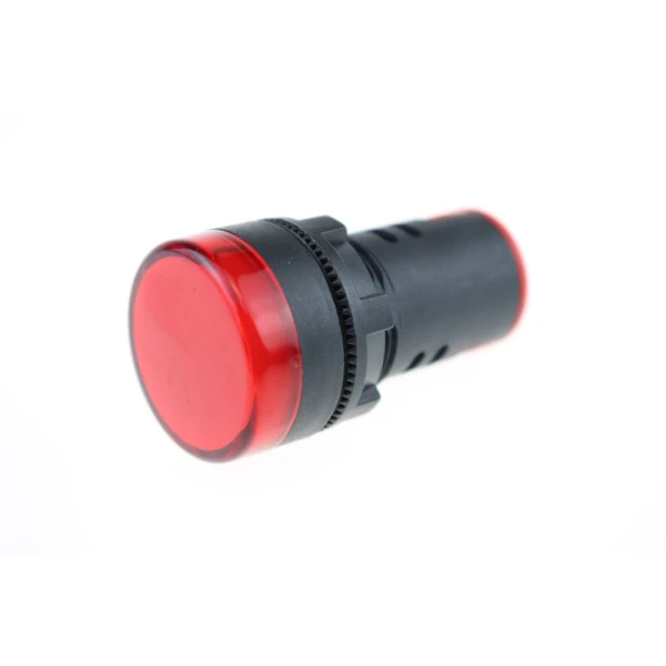 Signální LED světlo 22 mm AC/DC 12 - 24V - Červené