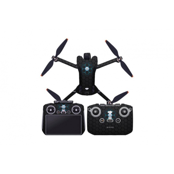 Černý polep na vrchní část dronu DJI Mini 4 Pro + RC-N2 1DJ5360