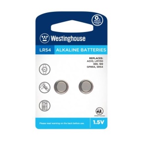 Westinghouse knoflíková alkalická baterie LR54 (AG10