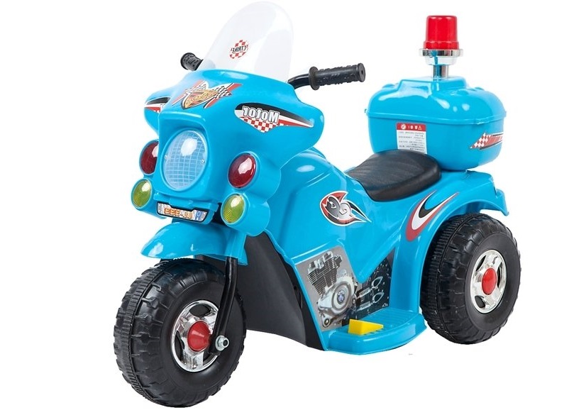  Dětská elektrická motorka Policie modrá