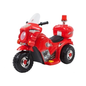  Dětská elektrická motorka Policie červená