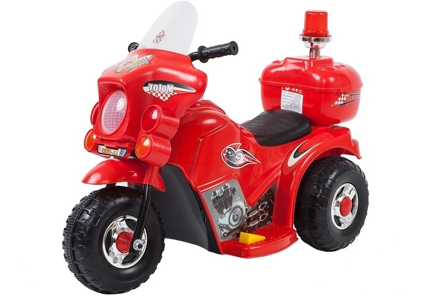  Dětská elektrická motorka Policie červená