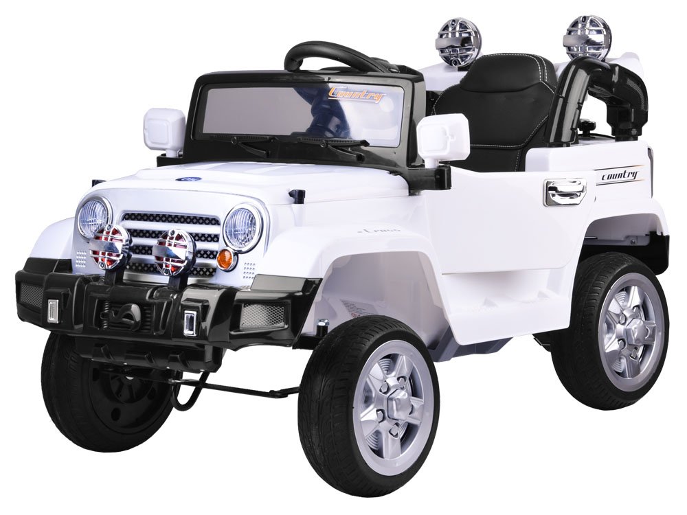  Elektrické autíčko Terénní Jeep EVA bílá