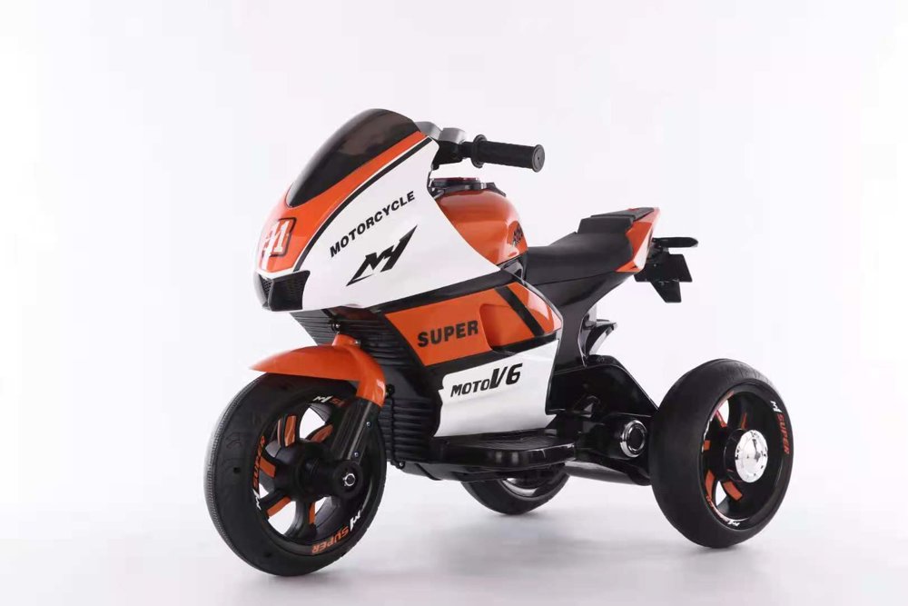  Dětská elektrická motorka MotoV6 oranžová