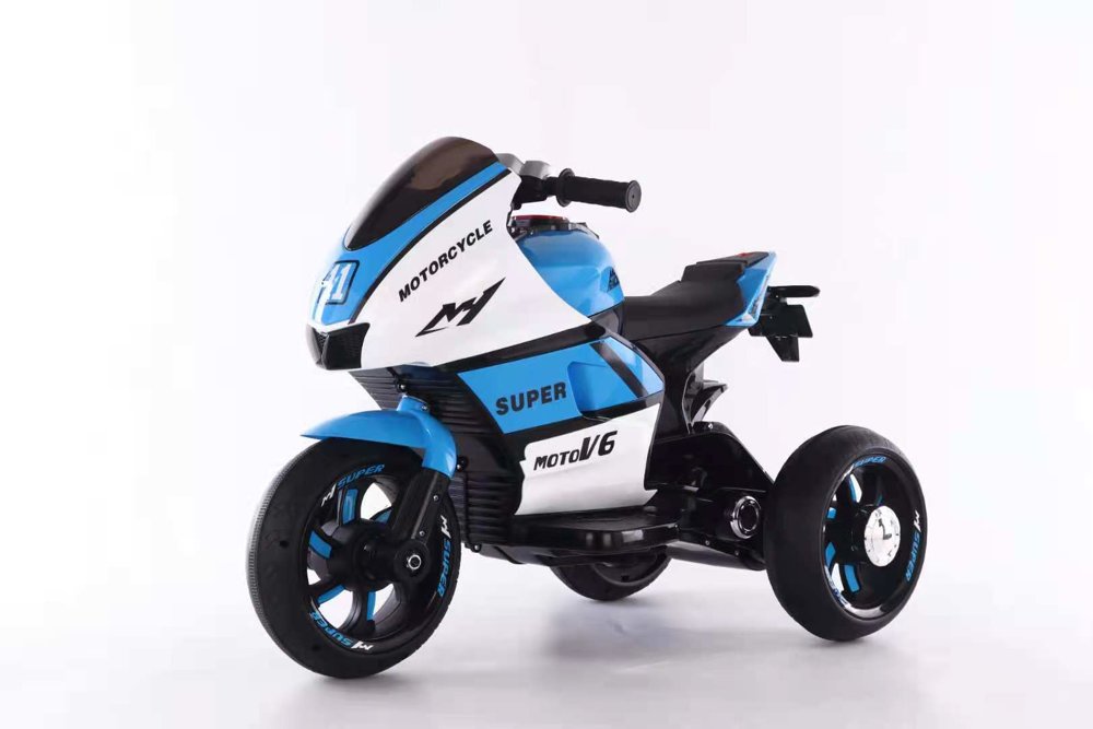  Dětská elektrická motorka MotoV6 modrá