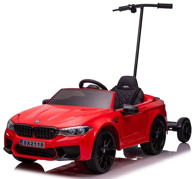  Elektrické autíčko BMW M5 s platformou lakované červené