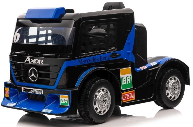  Dětský elektrický kamion Mercedes Axor LCD modrý