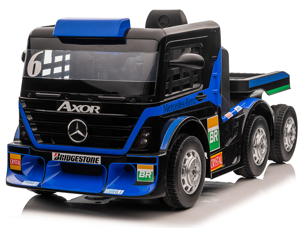  Dětské elektrické autíčko Mercedes s návěsem 2x200W modré