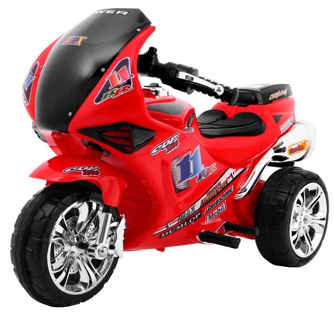  Dětská elektrická motorka RR1000 červená ZP2131