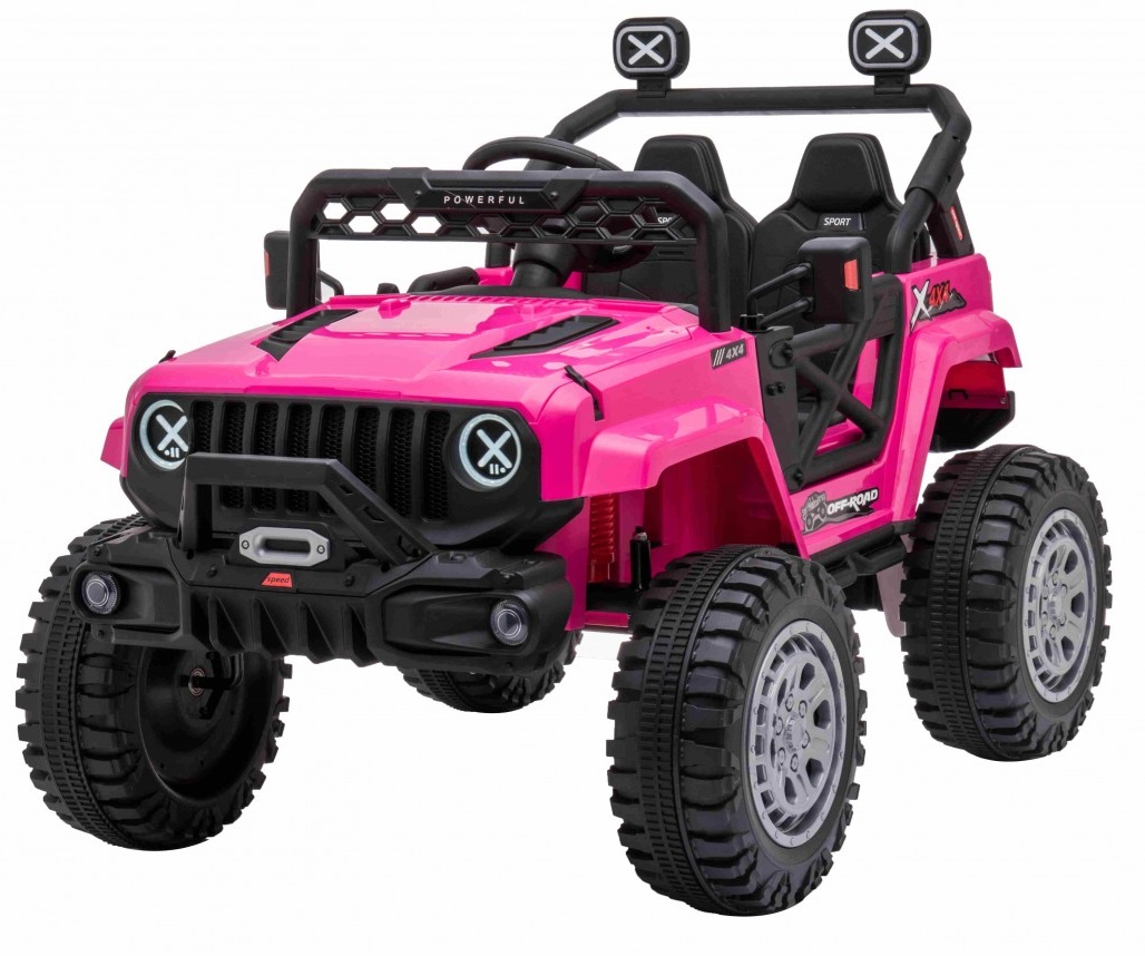  Elektrické autíčko jeep Off-road Speed 4x4 růžové