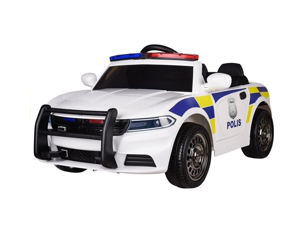  Elektrické autíčko Policie USA bílé JC-666
