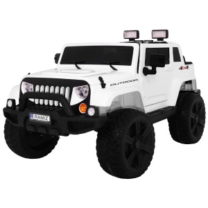  Dětské elektrické autíčko Jeep Mighty 4x4 bílé