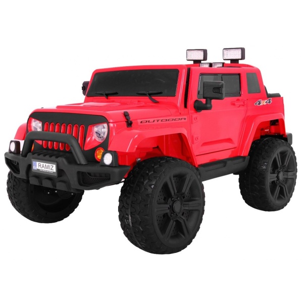  Dětské elektrické autíčko Jeep Mighty 4x4 červené