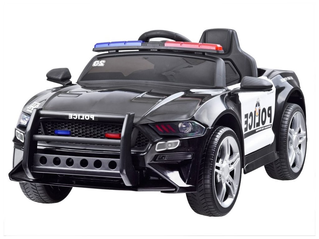  Elektrické autíčko Policie USA černé