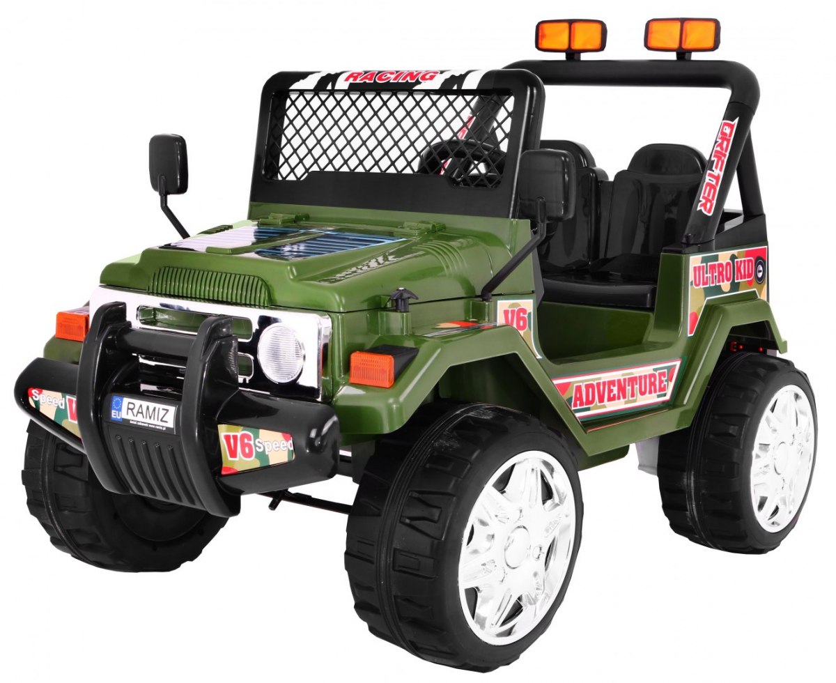  Dětské elektrické autíčko Raptor Drifter zelený