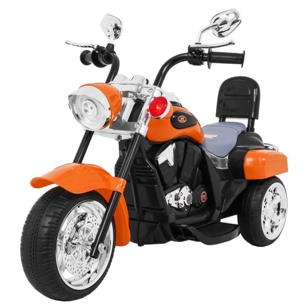 Dětská elektrická motorka Chopper oranžová