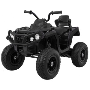  Dětská elektrická čtyřkolka ATV nafukovací kola černá