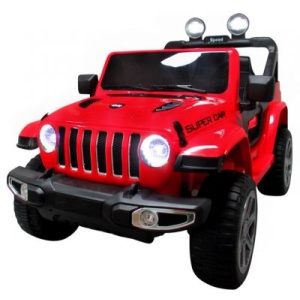  Elektrické autíčko Jeep X4 4x4 červené