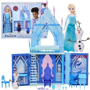  Hasbro velký palác Ledové království panenka Elsa a sněhulák Olaf Frozen