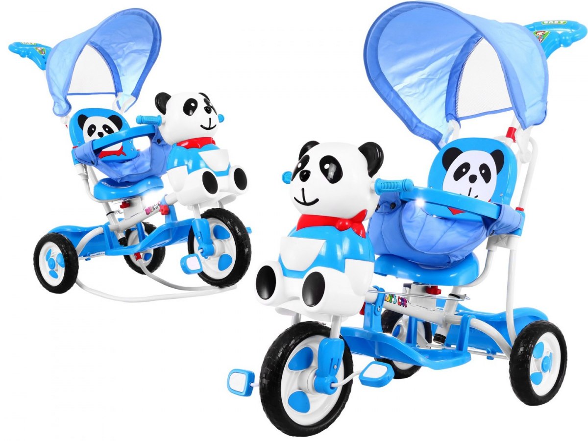  Dětská tříkolka Panda se zvukovými efekty modrá