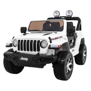  Elektrické autíčko Jeep Wrangler Rubicon 4x4 bílé