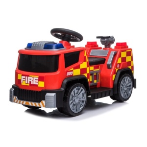  Elektrické autíčko hasiči červené