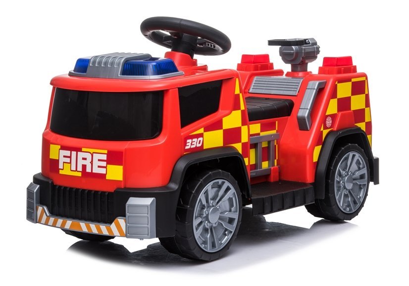  Elektrické autíčko hasiči červené