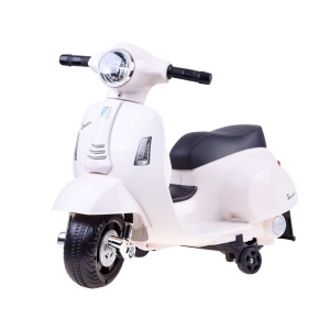  Dětská elektrická motorka Vespa bílá
