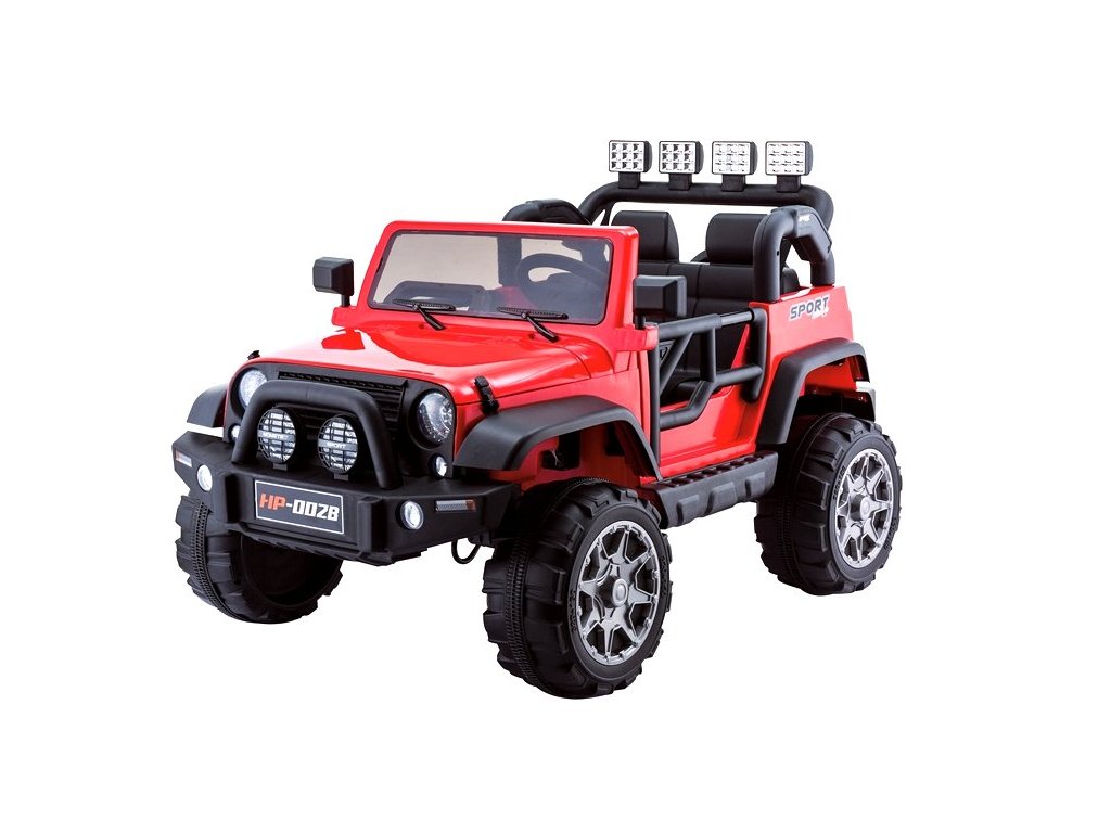  Dětské elektrické autíčko Jeep HP012 červené