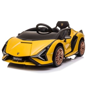  Dětské elektrické auto Lamborghini Sian žluté