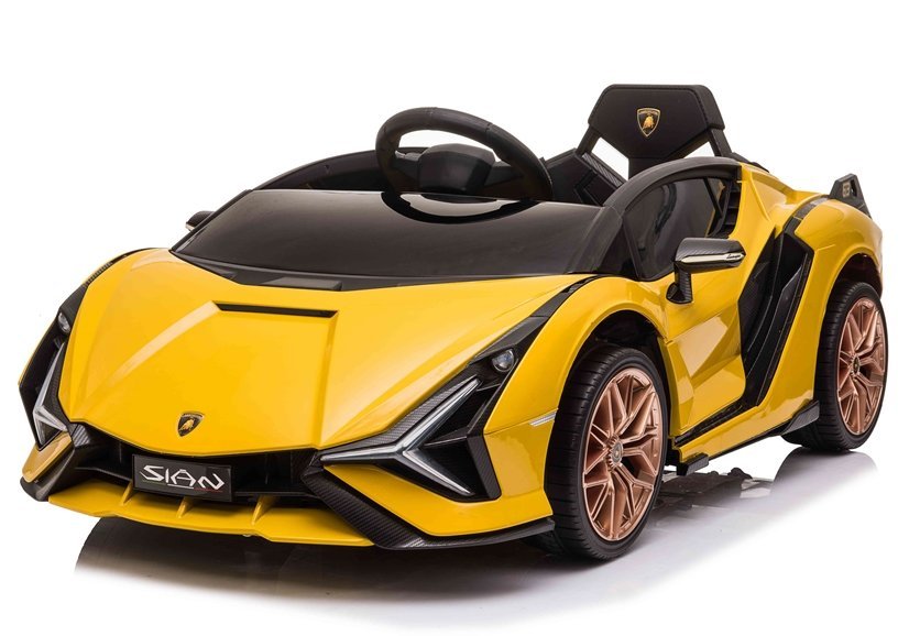  Dětské elektrické auto Lamborghini Sian žluté