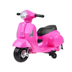  Dětská elektrická motorka skútr Vespa růžová
