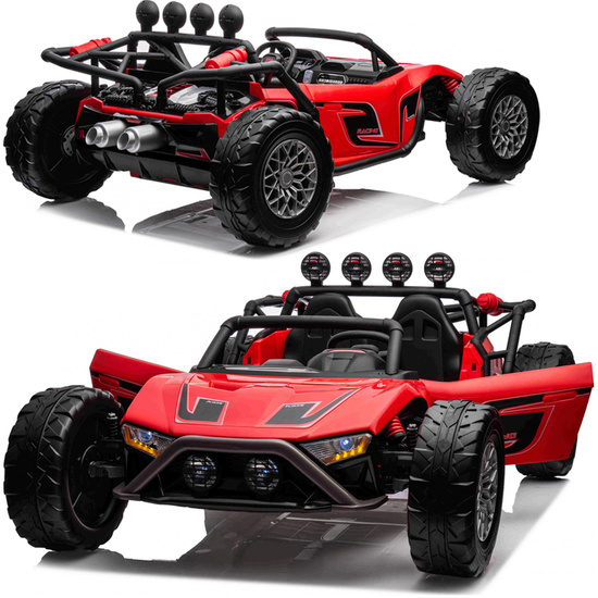  Elektrické autíčko Buggy Racing 2x200W PA0281 červené