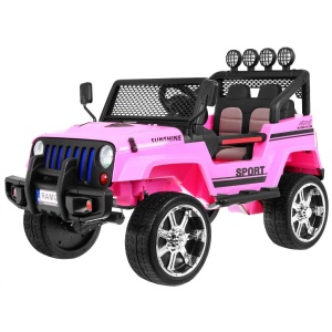  Elektrické autíčko Jeep Raptor 4x4 růžové