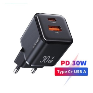 Nabíjecí adaptér USAMS 30W (USB-C a USB-A)