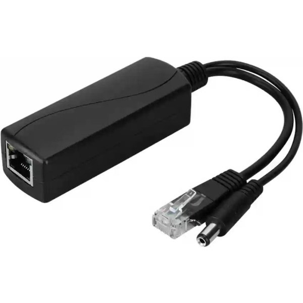 PoE aktivní splitter 12VDC 1A 10/100Mbps