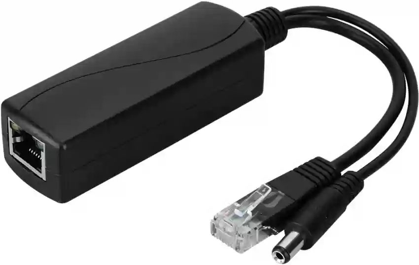 PoE aktivní splitter 12VDC 1A 10/100Mbps